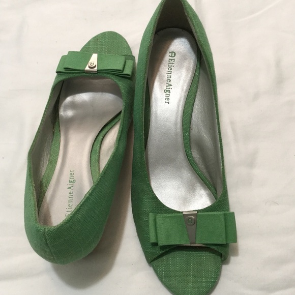 Etienne Aigner Shoes - Etienne Aigner - Green wedge Shoes